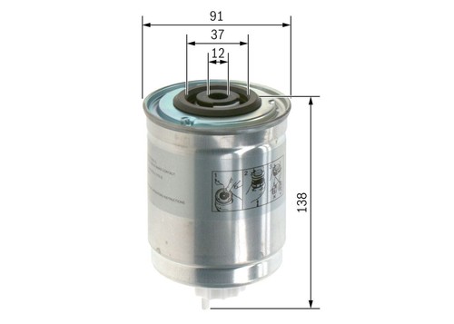 Filtro gasolio originale bosch - gasolio,