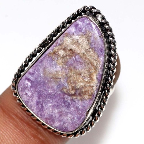 Anello charoite argento - anello,