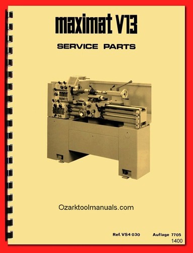 Manuale ricambi tornio metallo