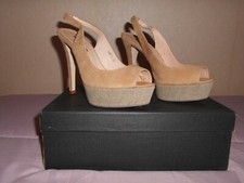 scarpe donna Fausta Moretti ottima qualità beige tacco spillo come nuove num.37 