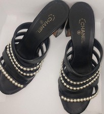 CHANEL logo COCO MARK sandali