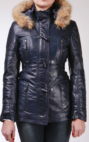 Navy pelliccia con - pelliccia,