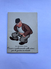 Ciccio Storia di un attendista Romano 1945 LIBRETTO SATIRICO REPUBBLICA SOCIALE
