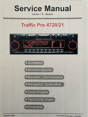 Traffic pro 4720 info - traffic, 4720/21