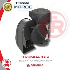Tromba 12v TORNADO Camion Tromba compatta con compressore Made In Italy Potente
