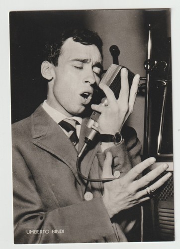 Umberto bindi postcard - bindi, pc