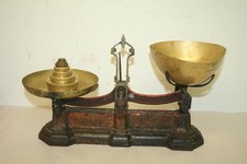 Antique Shop Scales ~W&T Avery~Cast Iron with Weights ~VGC (DEB28)