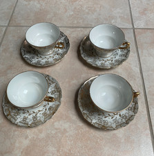 SET SERVIZIO CAFFE' 4 TAZZINE - PORCELLANA DECORATA CPM - VINTAGE