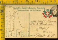 Prima Guerra Lotto di 5 Franchigia Posta Militare Bersaglieri x Genova pe 118