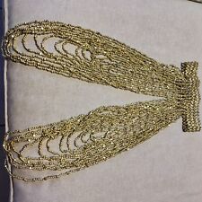 collana dorata belly dance, danza del ventre, danza orientale