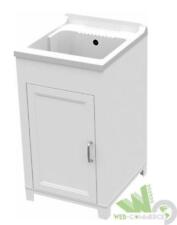 KIT LAVATOIO LAVANDINO CANTINA ESTERNO RESINA ANTIACIDO 45X50Xh85 BIANCO MOBILE