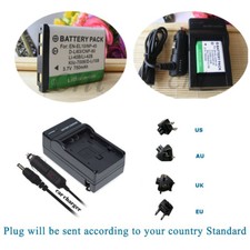 NP-80 NP-82 Batteria + Caricabatterie per Casio Exilim EX-S5 EX-S6 EX-Z35 EX-S7