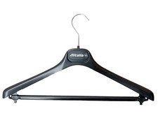 Alitalia SkyTeam Stampella Cruccia In Plastica Nera Anni 2000