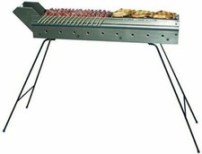 FORNACELLA PIEGHEVOLE IN FERRO PER ARROSTICINI CM 80 SPIEDINI BARBECUE BBQ