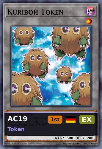 Gettone kuriboh ac19 - ac19-003, 1°