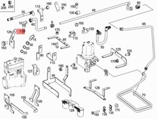 MERCEDES TRUCK LKW 699/932/957 RACCORDO A VITE COMPRESSORE ARIA OEM A0029970271