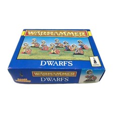 WARHAMMER DWARFS Scatola 0751 -  Games Workshop 1996 RARO VINTAGE INCOMPLETO