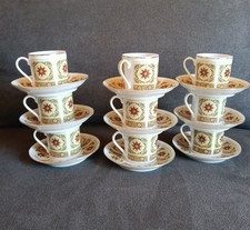 Servito set di 9  piatti e tazzine da caffè, vintage cinesi china porcellana