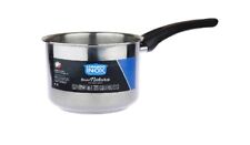 Casseruola Pentolino ad induzione in acciaio inox 1 manico linea natura 12 cm