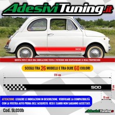 Kit 2 Adesivi Strisce Laterali