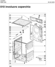 ricambi lavatrice Miele INVOLUCRO WMR560