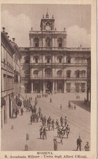 CARTOLINA *3 MODENA R.ACCADEMIA MILITARE USCITA DEGLI ALLIEVI VIAGGIATA 1930