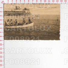 F8921 GENOVA CORNIGLIANO LIGURE 1923 BAGNI BARCA LEGGERA PIEGA PER ZELBIO