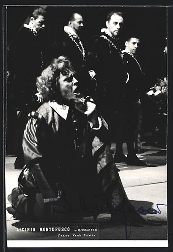 Cartolina cantante lirico