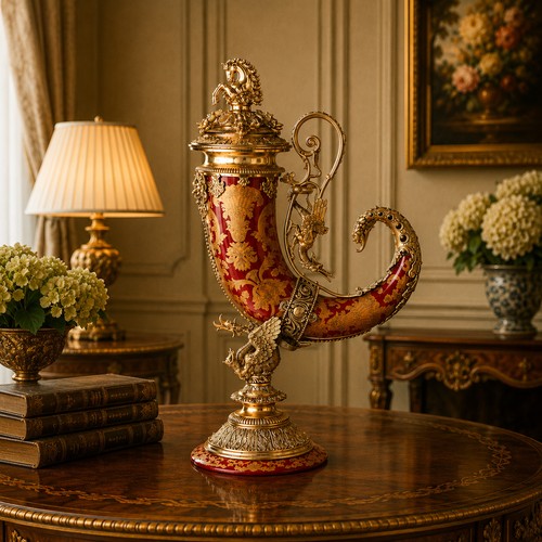 Vaso sfarzoso porcellana - vaso, e