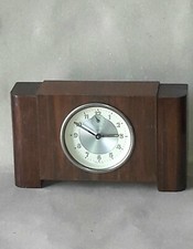 JUNGHANS Antico Orologio Sveglia In Legno Da Tavolo