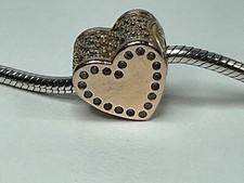 Charm Pandora Essenza Oro Rosa Dedicazione Ritirato 