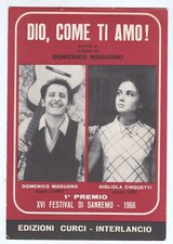 Spartito DOMENICO MODUGNO Dio