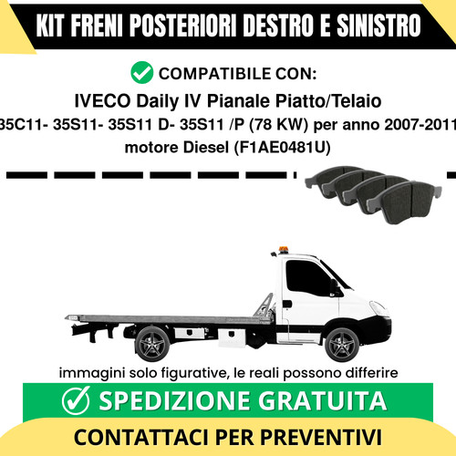 Pastiglie freno posteriori - pastiglie,