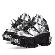 Scarpe punk argentate marca