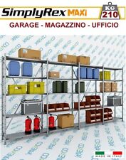 Scaffale Metallo KIT SIMPLYREX Garage, Magazzino, Archivio - cm.L.400xP.50xH250