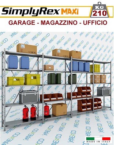 Scaffale metallo kit simplyrex - metallo,