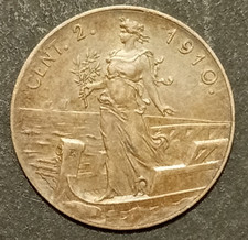 Centesimi lire prora 1910 - centesimi,