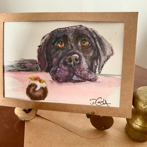 Quadro originale quercia - , cane