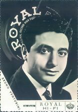 aa371 cartolina personaggi famosi  star cantante bruno venturini