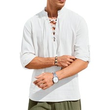 Camicia uomo vintage scollo a