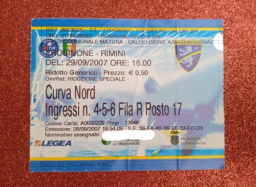 Biglietto ingresso stadio - ingresso,