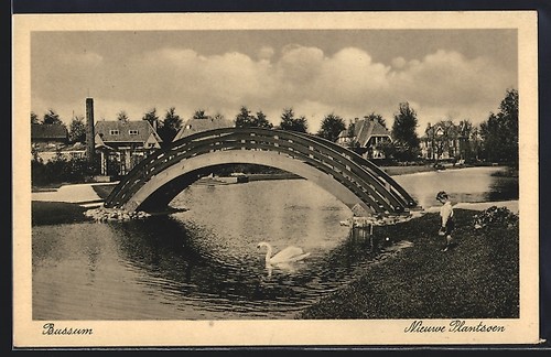 Cartolina bussum nieuwe - cartolina, bussum,