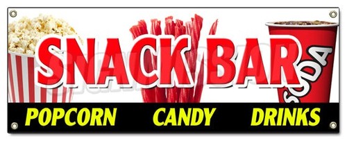 Insegna banner snack bar - snack,