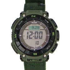 Orologio usato da uomo CASIO Pro Trek PRG-340B misura cassa nera 54,7 x 51,7 ...