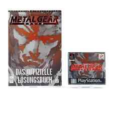 METAL GEAR SOLID PlayStation PSX PS1 PAL GER UK + GUIDA TEDESCO UFFICIALE KONAMI
