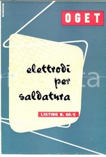 1960 ca TORINO OGET Listino prezzi Elettrodi per saldatura *Pubblicitario
