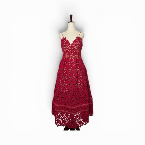 Abito midi pizzo azalea - abito,