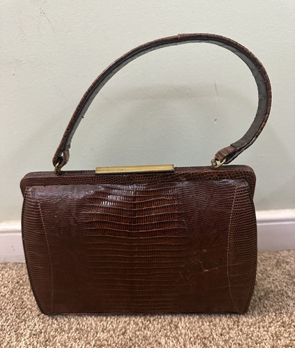 Borsa donna marrone rettile