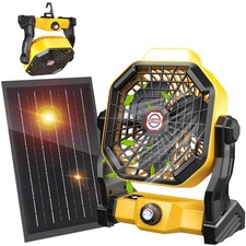 10400mAh Solar fan with LED