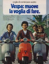 advertising Pubblicità-MOTO PIAGGIO VESPA P 125-150X P 200E 78 SCOOTER ITALIANI